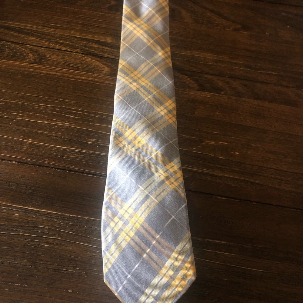 Plaid Silk Tie (80%) Viscose (20%) EUC